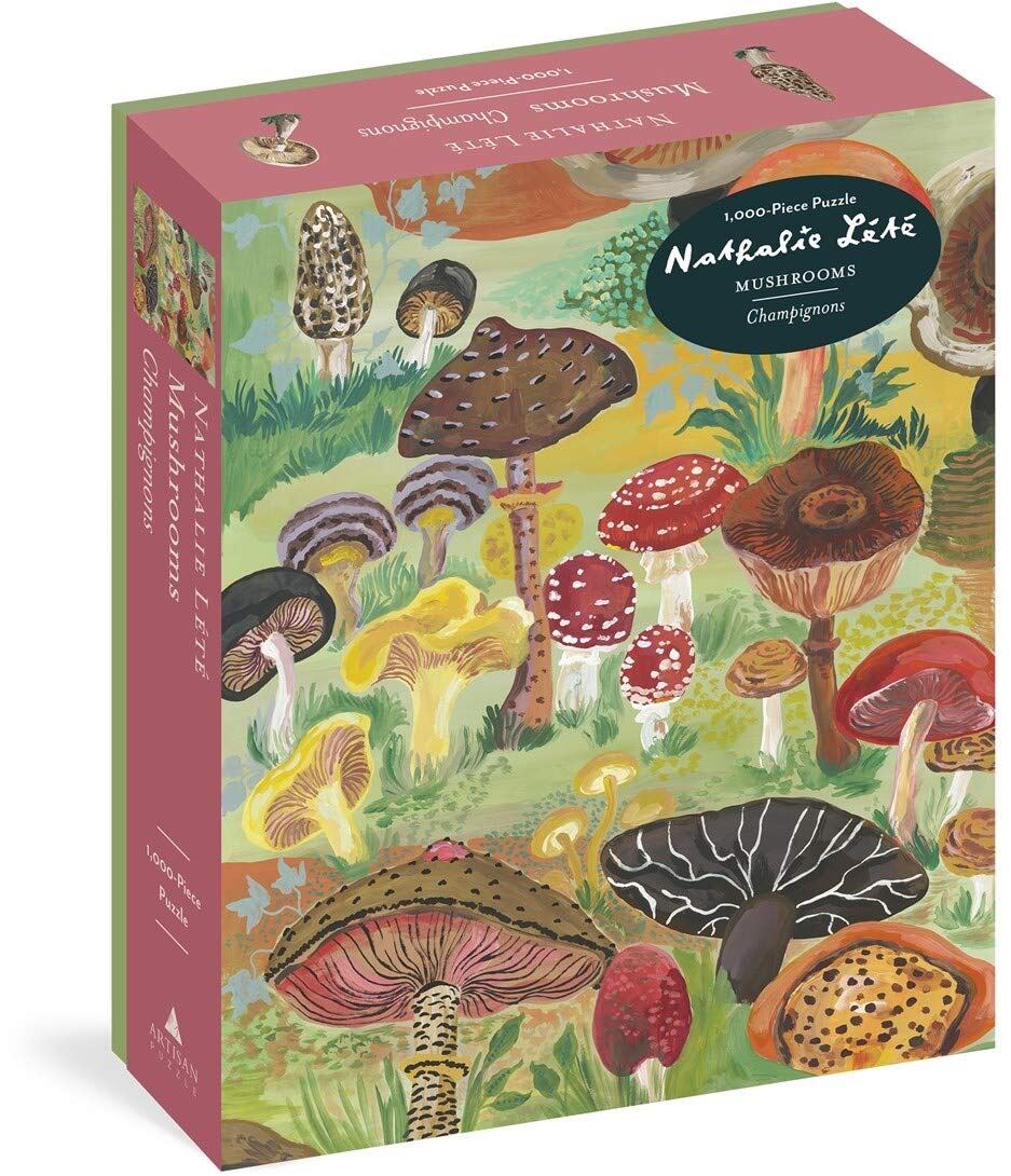 Mushrooms Jigsaw Puzzle by Nathalie Lete