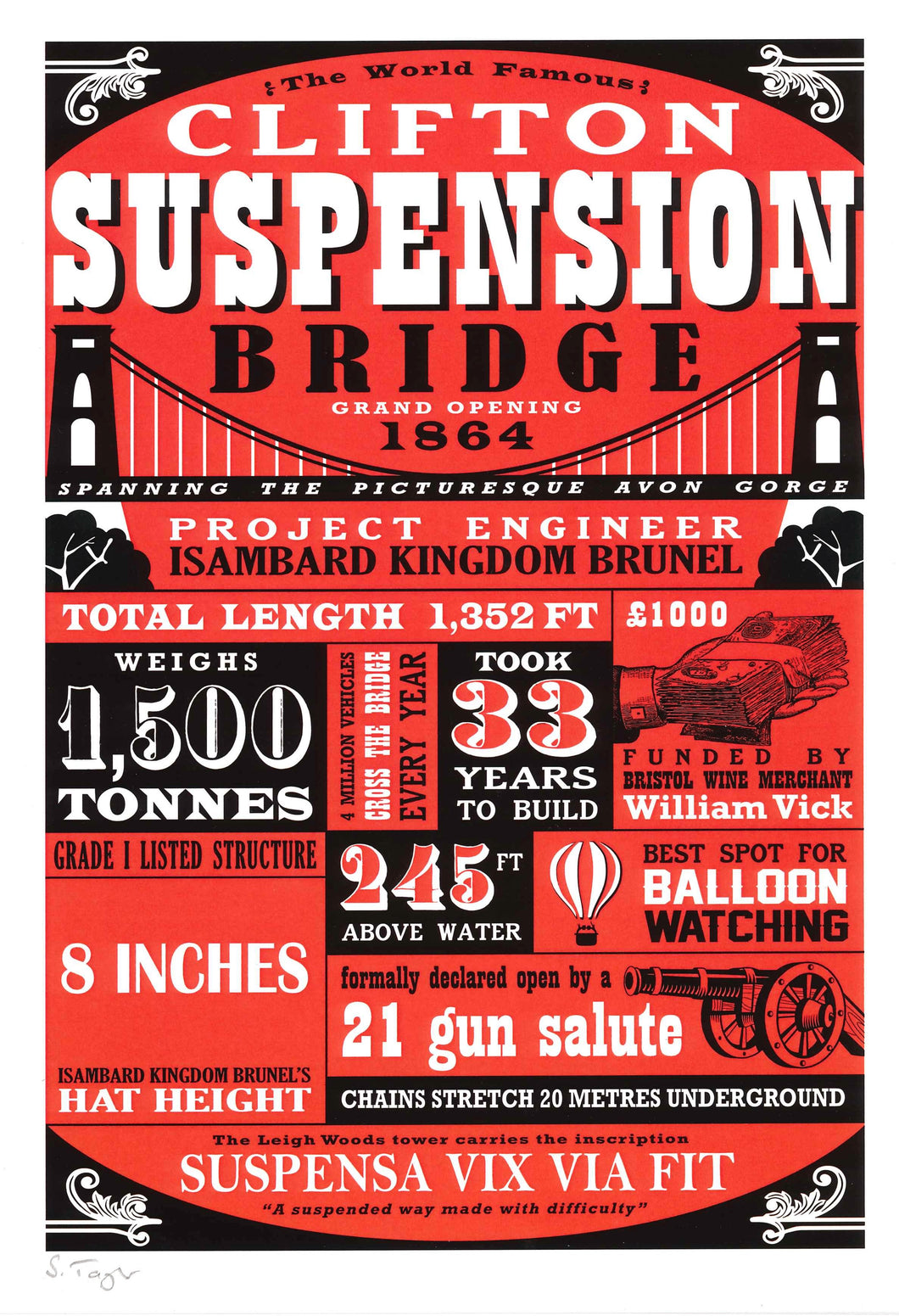 Clifton Suspension Bridge Print