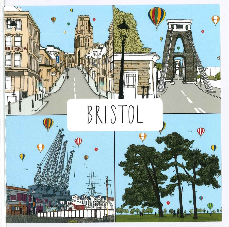Bristol Landmarks Greeting Card