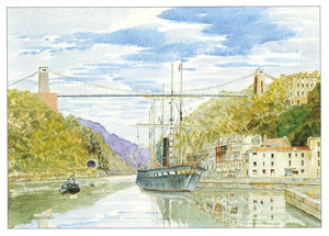 Clifton Suspension Bridge and SS Great Britain Greeting Card